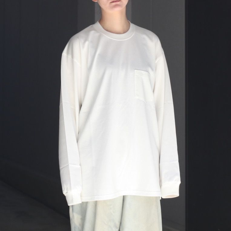 【残りわずか】Supima Cotton Oversized Long Sleeve Pocket Tee