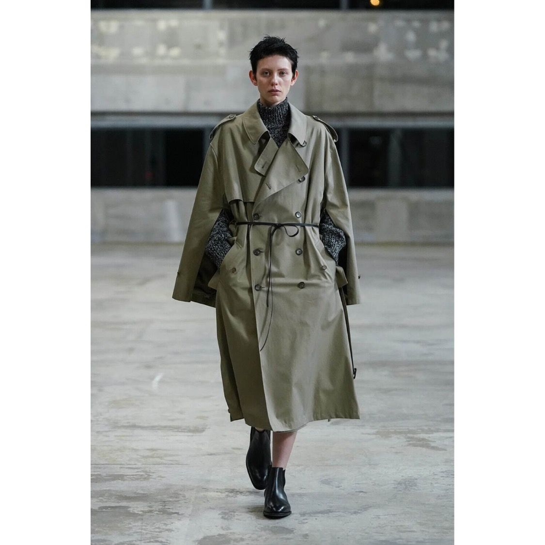 トレンチコート美品‼︎格安‼︎stein - LAY OVERSIZED TRENCH COAT