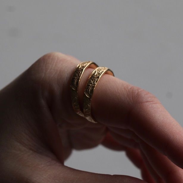 【お取り寄せ注文可能】Arabesque Double Rings(GOLD)