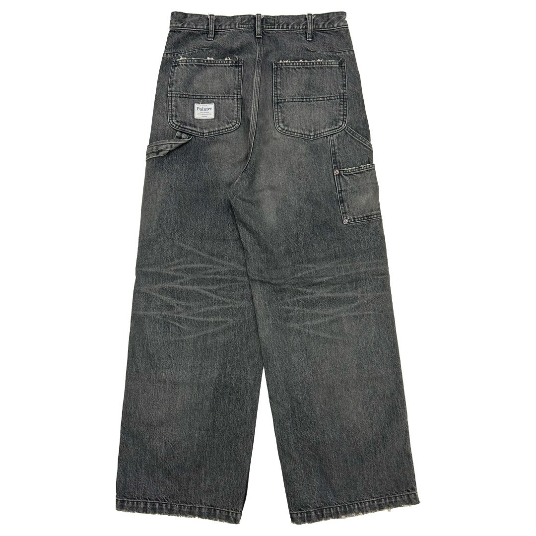 【残りわずか】Vintage Washed Painter Denim Wide Pants