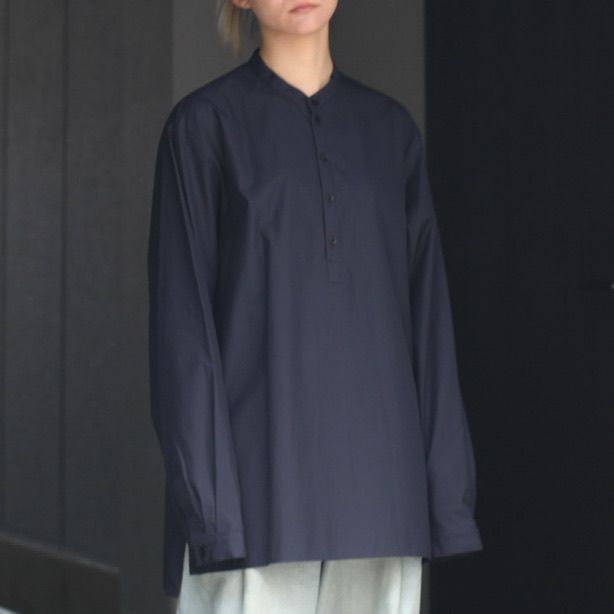 【残り一点】Suvin Broad Band Collar Shirt