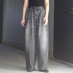 【残り一点】12.5OZワイドデニムパンツ(PRINTED_USED)