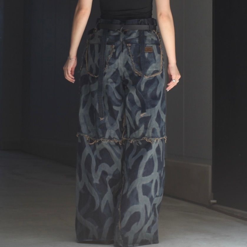 【残り一点】Slash Seam Twist Buggy Jeans(SHADOW ASAT)