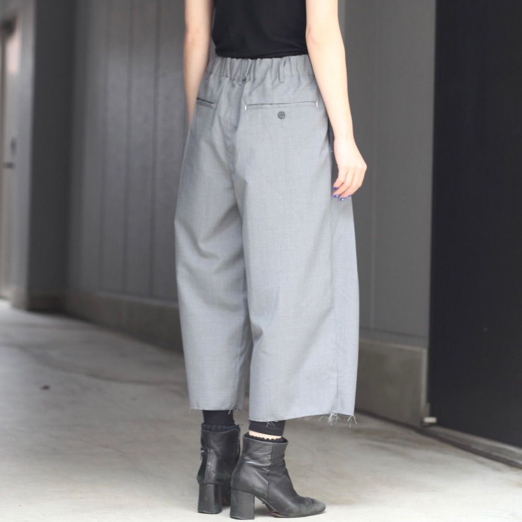【残り一点】ウォッシャブルツイルワイドパンツ