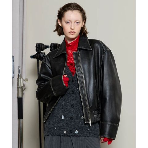【残り一点】Real Leather Zip Blouson