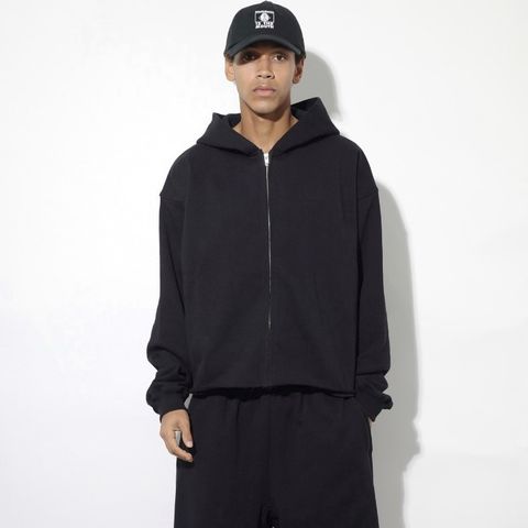 【残り一点】Cut Off Wide Zip Sweat Hoodie