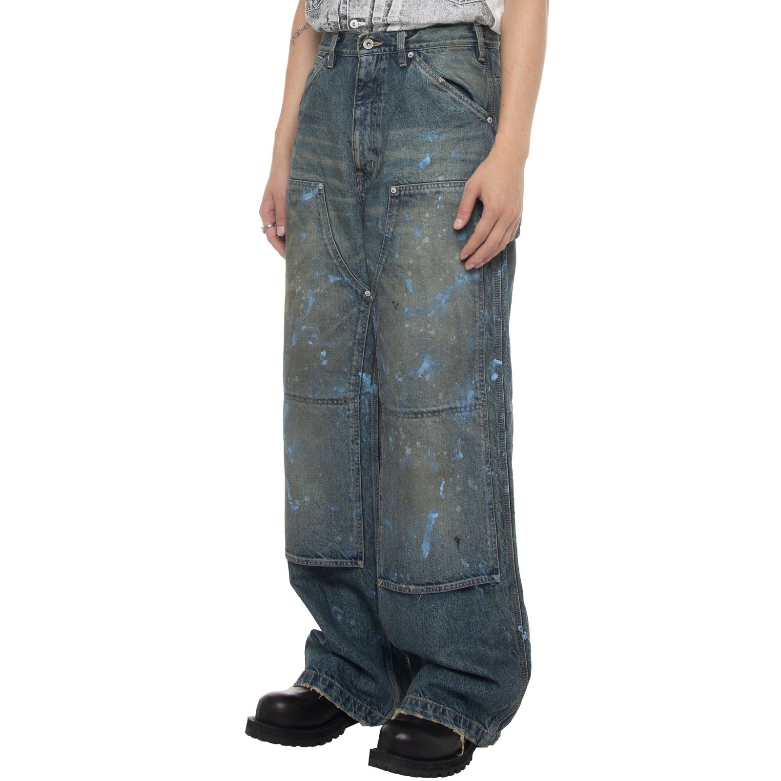 【残り一点】"Paint" Painter Denim Pants