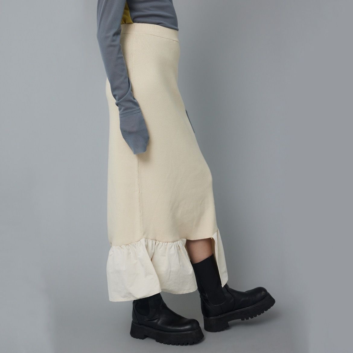 【残りわずか】Knit Frill Skirt