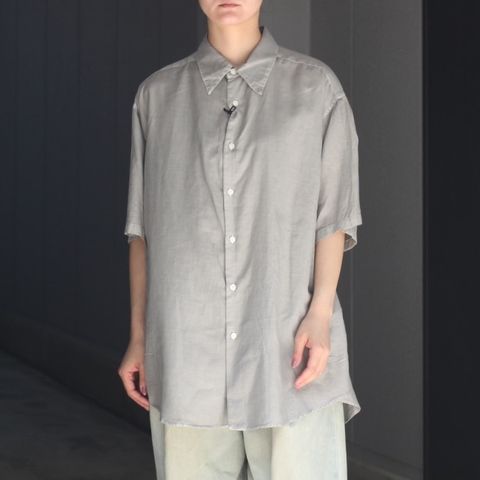 【残り一点】Cotton Silk Garment-Dyed Loosed Shirt