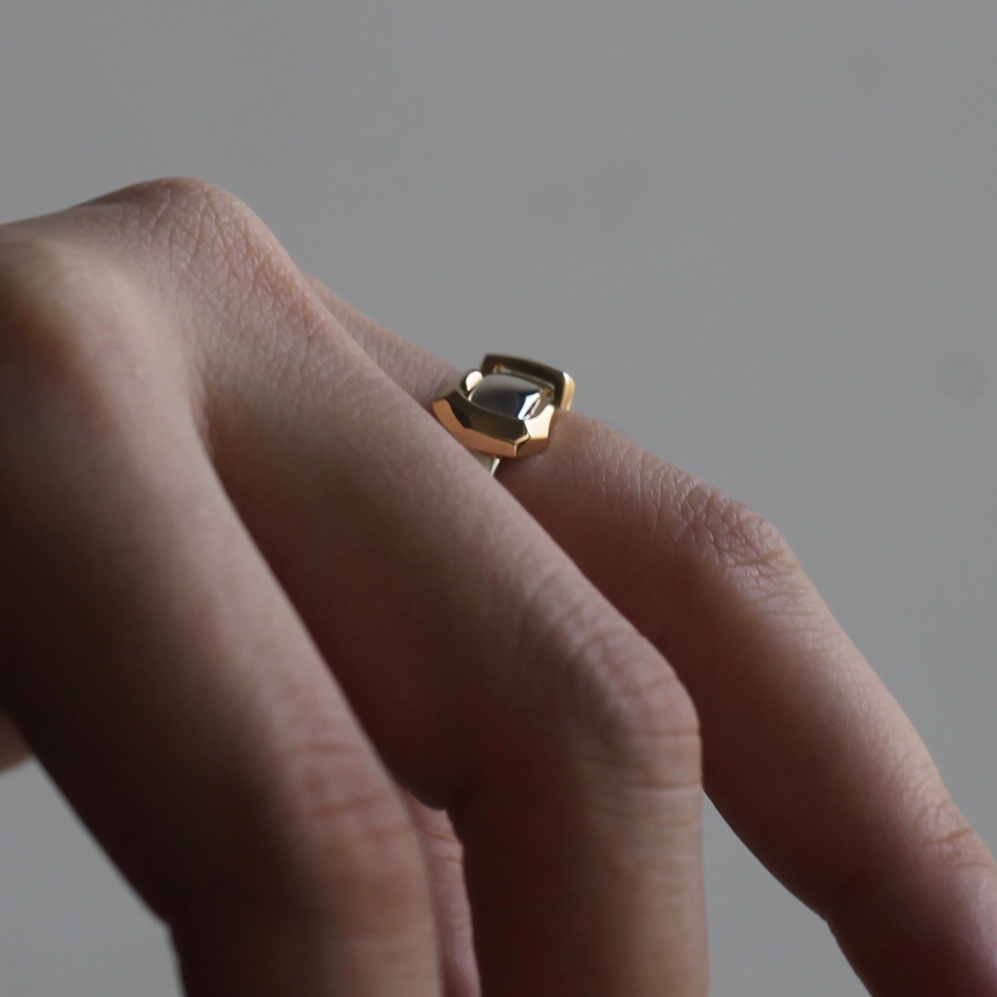【お取り寄せ注文可能】Buckle Ring_S(SILVER×GOLD)