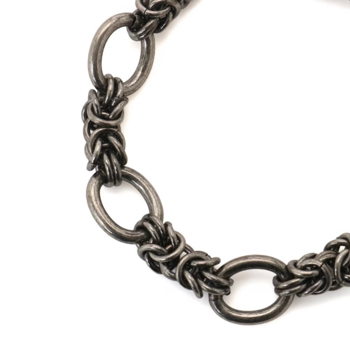 【残り一点】丸カン連結ブレスレット(BLACK)