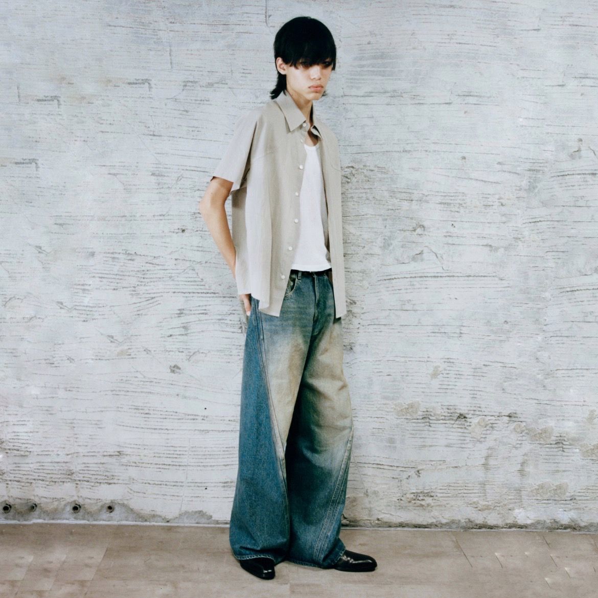 NVRFRGT - 【残りわずか】3D Twisted Wide Leg Jeans | ACRMTSM ONLINE