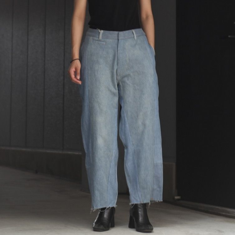 【残り一点】Reconstructed Super Baggy Slacks Denim_1(S)
