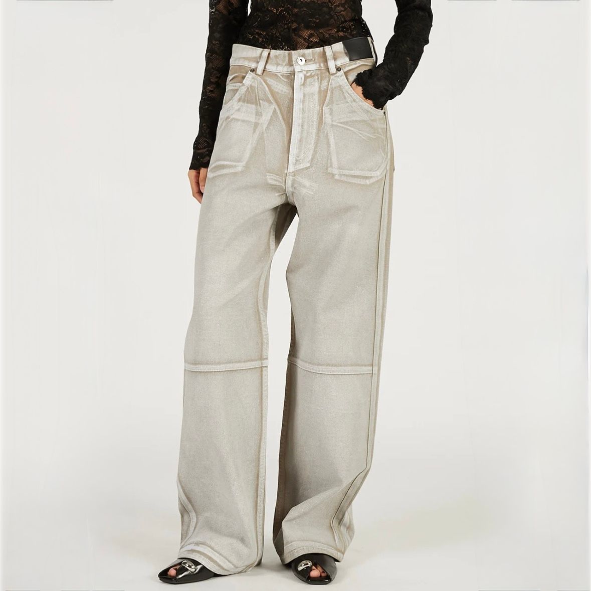 【残り一点】ストレートデニムパンツ