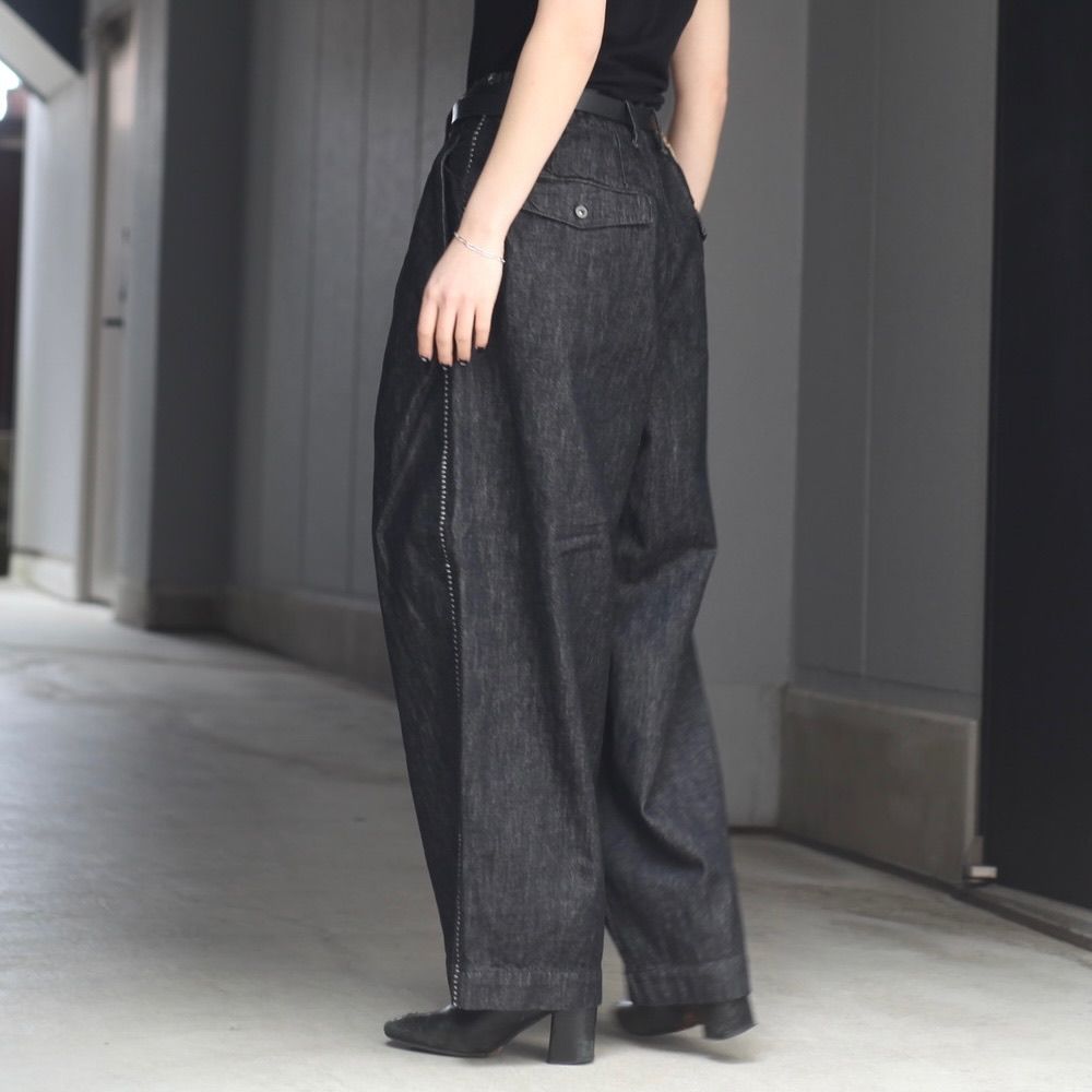 【残り一点】12.5OZワイドデニムパンツ(NO PRINT_ONE WASH)