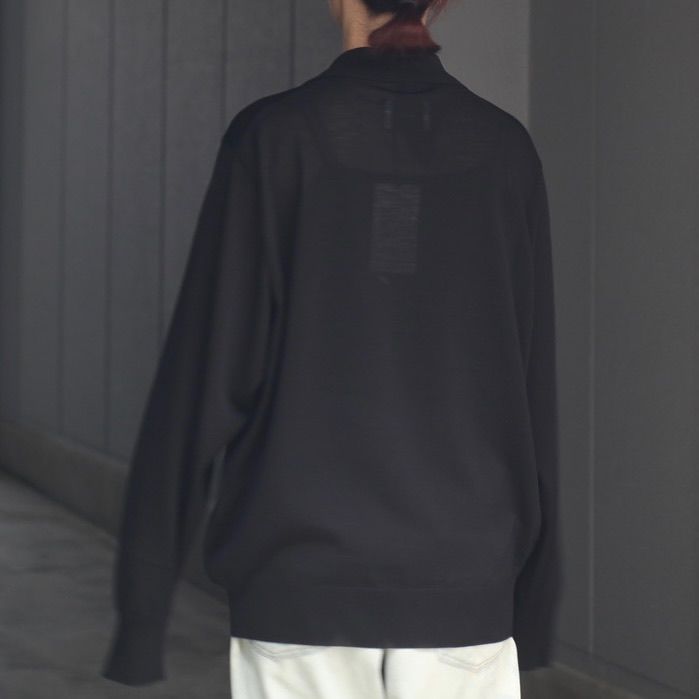 【残りわずか】Wool/Silk Knit Skipper LS