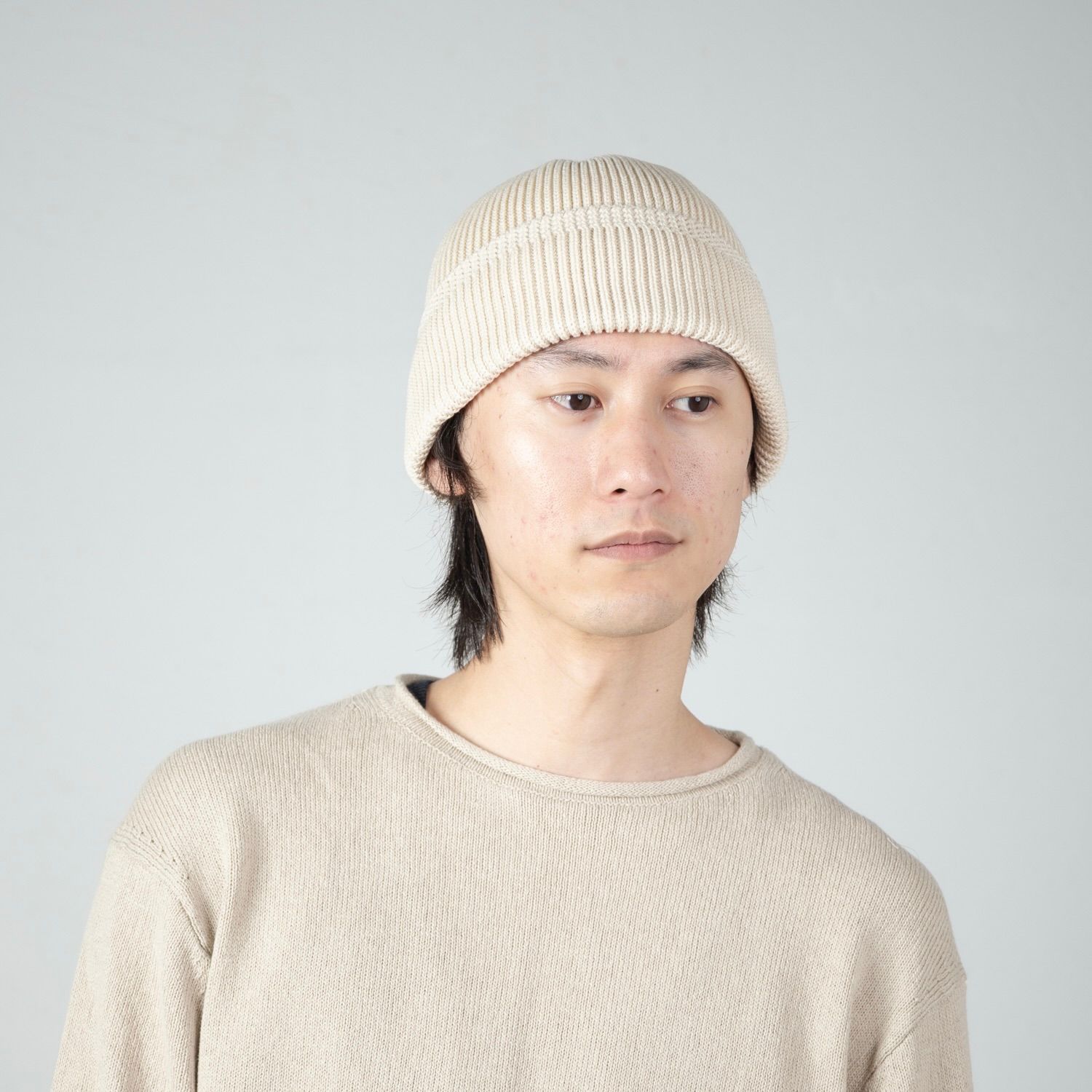 【残り一点】Cotton Acrylic Knit Beanie