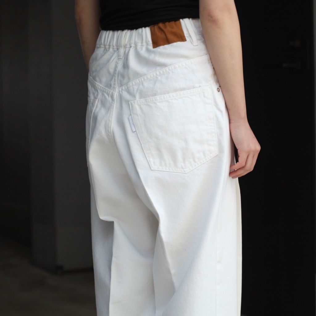 NEONSIGN - 【残りわずか】Wide Denim Slacks(WHITE ONE WASH