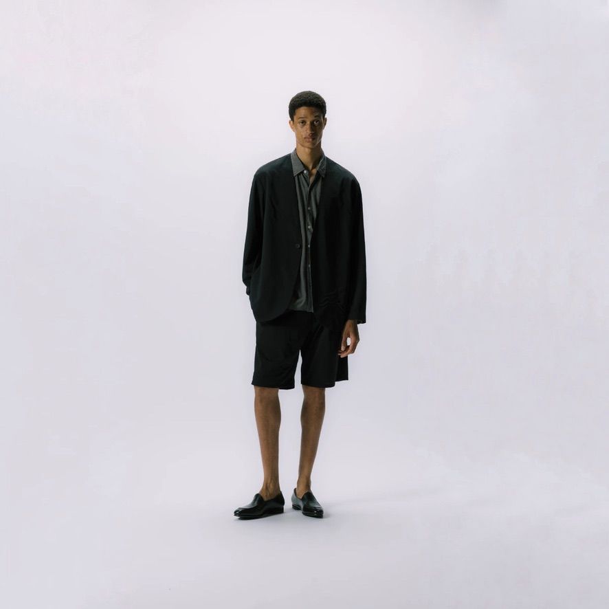 【残り一点】36G Nylon Tuck Easy Shorts