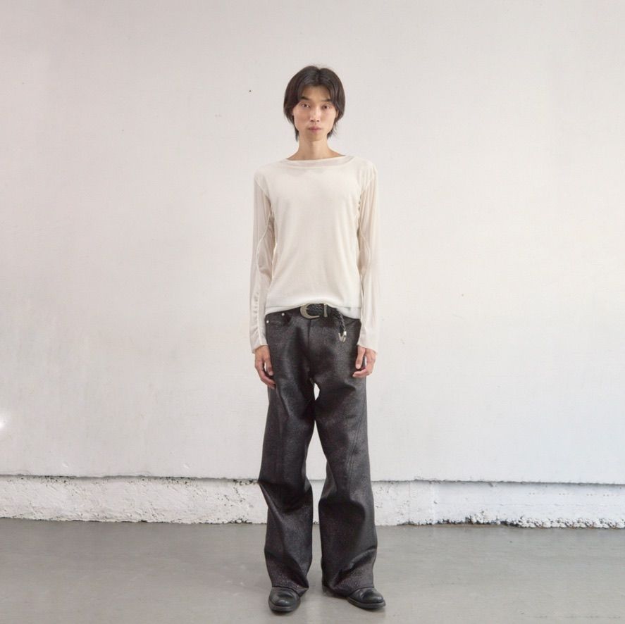 【残り一点】Glitter Twill 3D Twisted Wide Leg 5P Pants