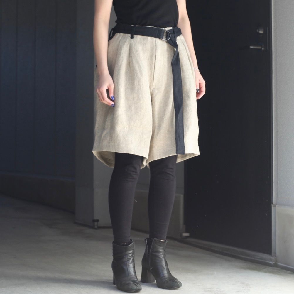 【残り一点】セミウェットリネンショートパンツ