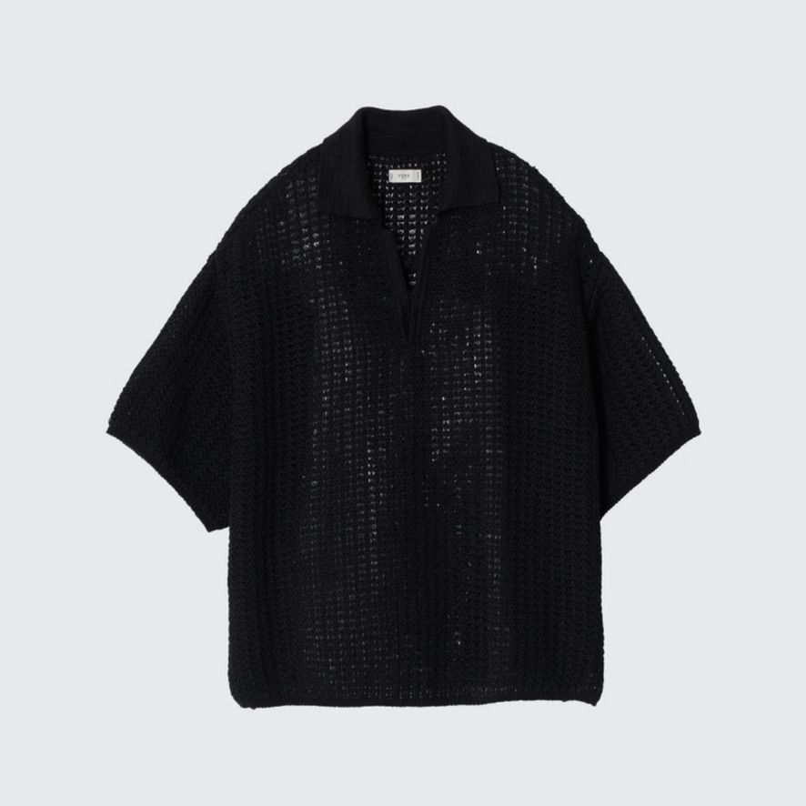 【残り一点】Mesh Knit Skipper Polo Shirt