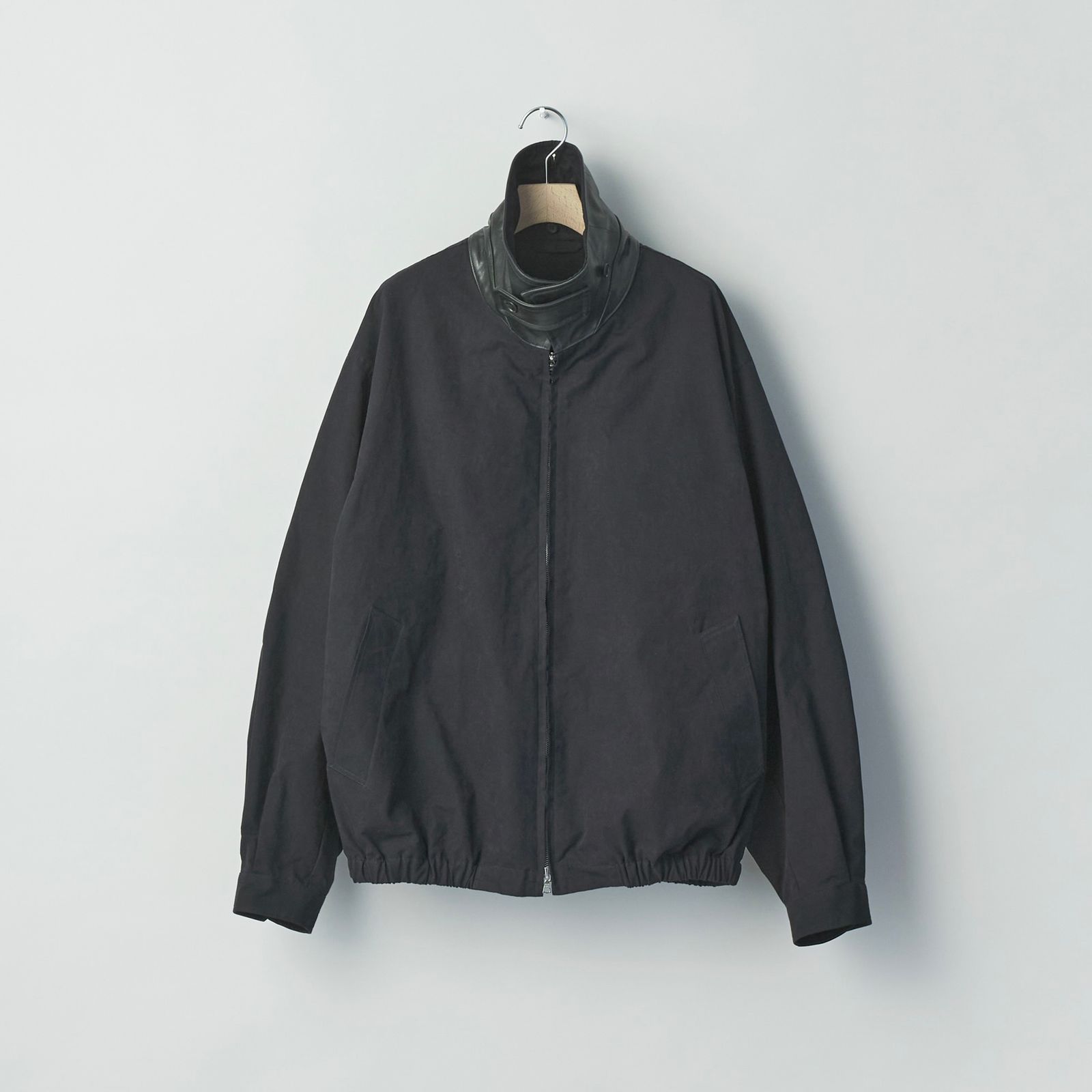 【残りわずか】Detachable Collar Resin Finish Cotton Jacket