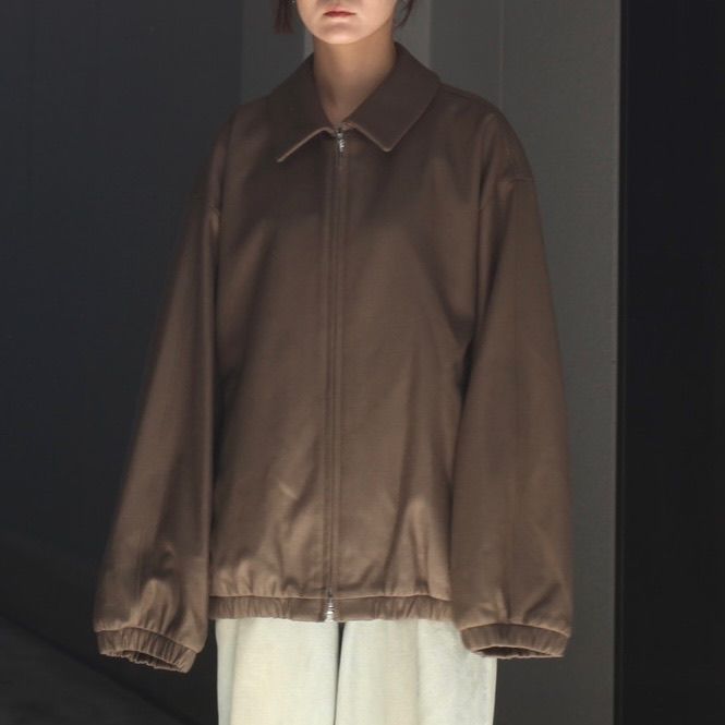 【残りわずか】Melton Oversized Zip Jacket