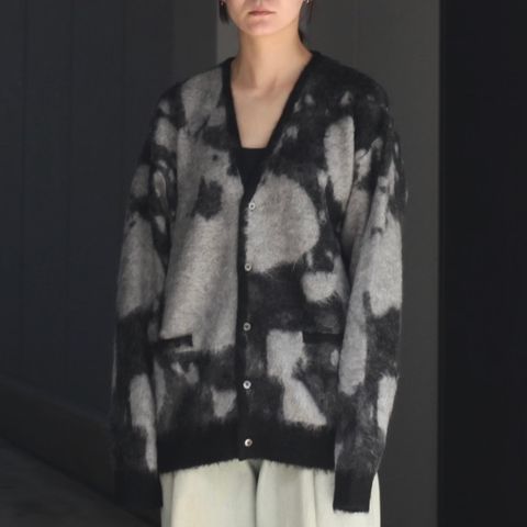 【残り一点】Kid Mohair Jacquard Cardigan