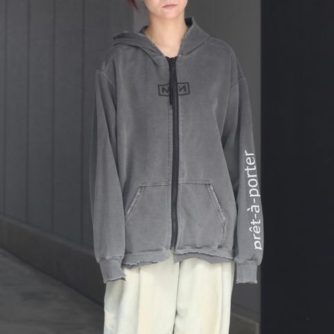 【残り一点】Bootleg Zip Up Hoodie With Damaged(BOX)