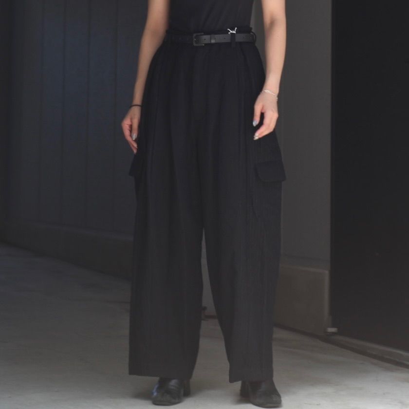 【23AW my beautiful landletミリタリーセットアップ】 my beautiful landlet / COHORUS RAMIE×SOLOTEX WARP WIDE PANTS