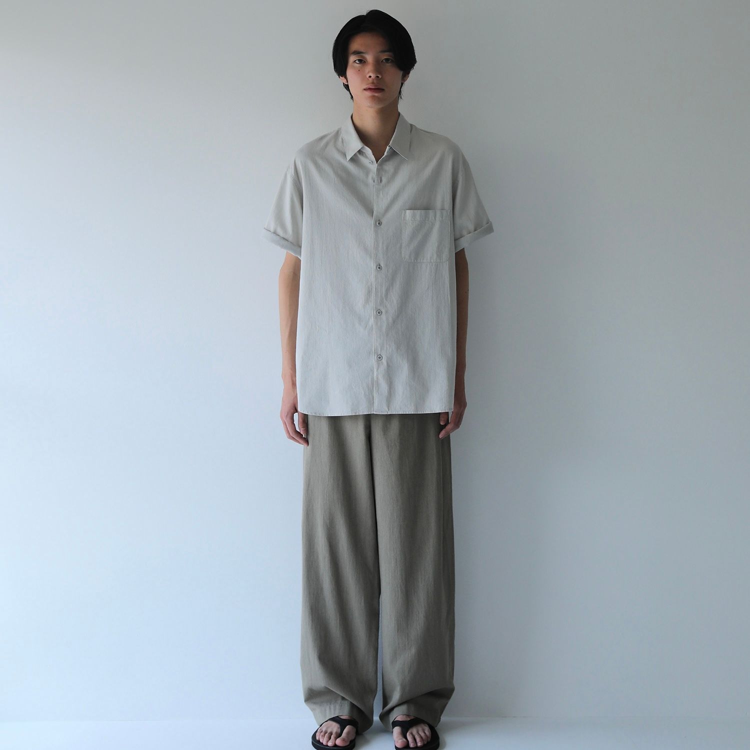 【残り一点】Pique Chambray Easy Pants