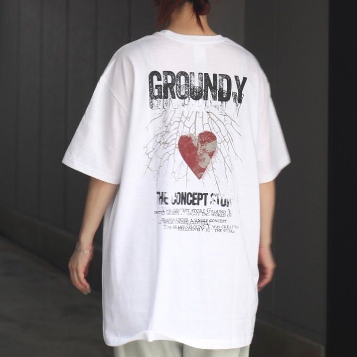 二子玉) Ground Y グラウンドワイ 前ラグランスリットT 半袖 オーバーサイズ カットソー ホワイト ユニセックス 3 定価￥24,200- Ground Y - 【残り一点】前ラグランスリットT半袖 | ACRMTSM