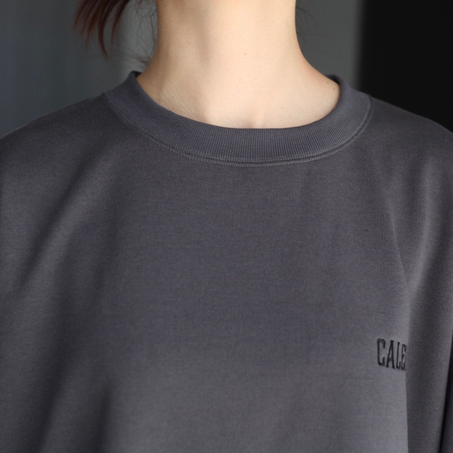 【残り一点】Calee National Logo Drop L/S Tee