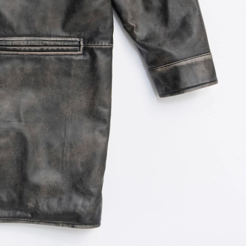 【残り一点】Padded Leather Car Coat