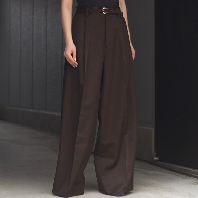ssstein - 【残りわずか】Extra Wide Trousers(2/60 WOOL