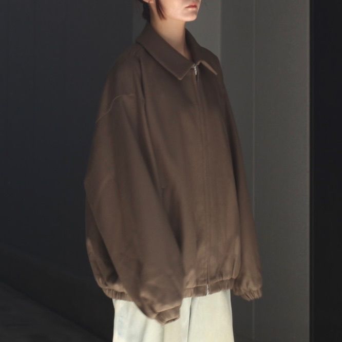 【残りわずか】Melton Oversized Zip Jacket
