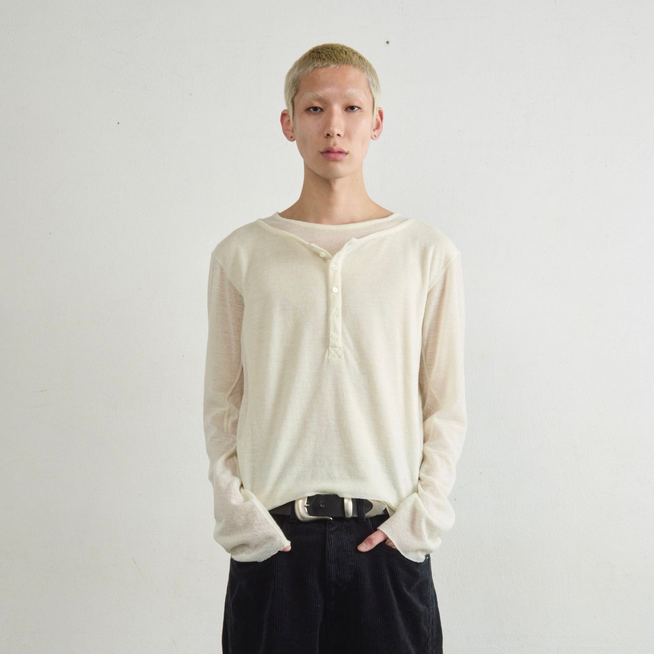 COVERNATのHenley Neck Long Sleeve 全2色 FREEWHEELERS & CO. 