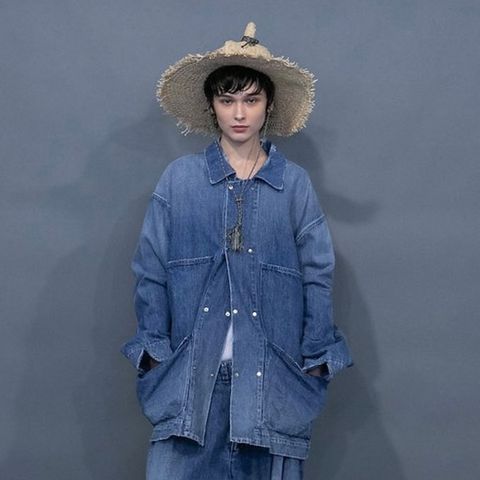 MARNI 2015ss 温う チェスターコート 青