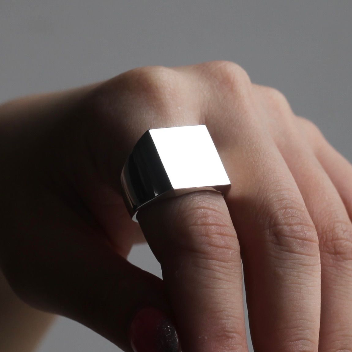 【残り一点】Square Ring Large(SILVER)