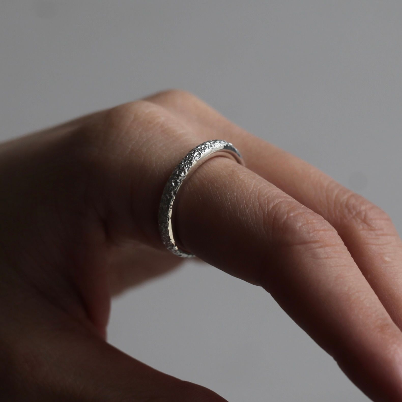 【残り一点】Oval Textured Ring(3.5mm)