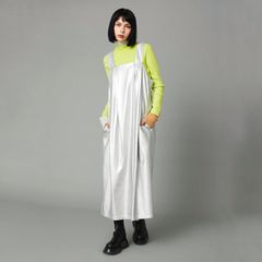 【残り一点】Leather Like Long Dress