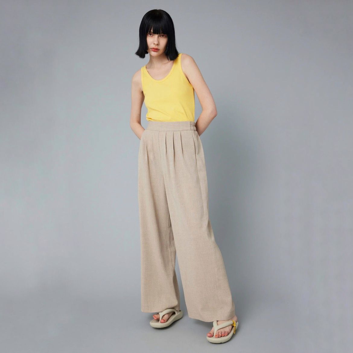 【残り一点】Tuck Easy Pants