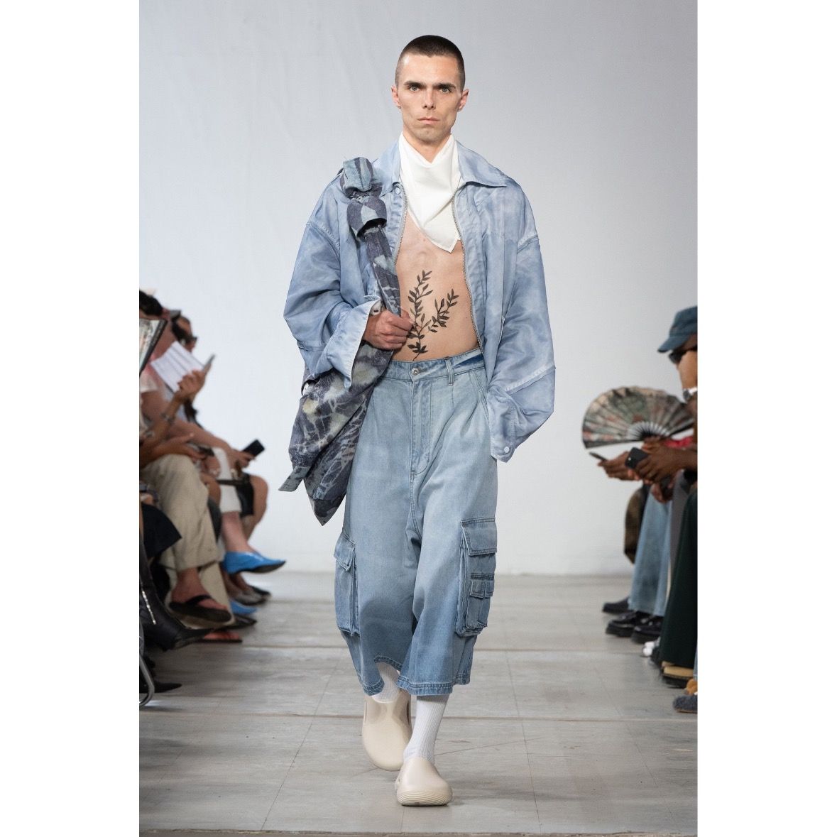 【残り一点】Oversized Mid Length Denim Cargo Trouser