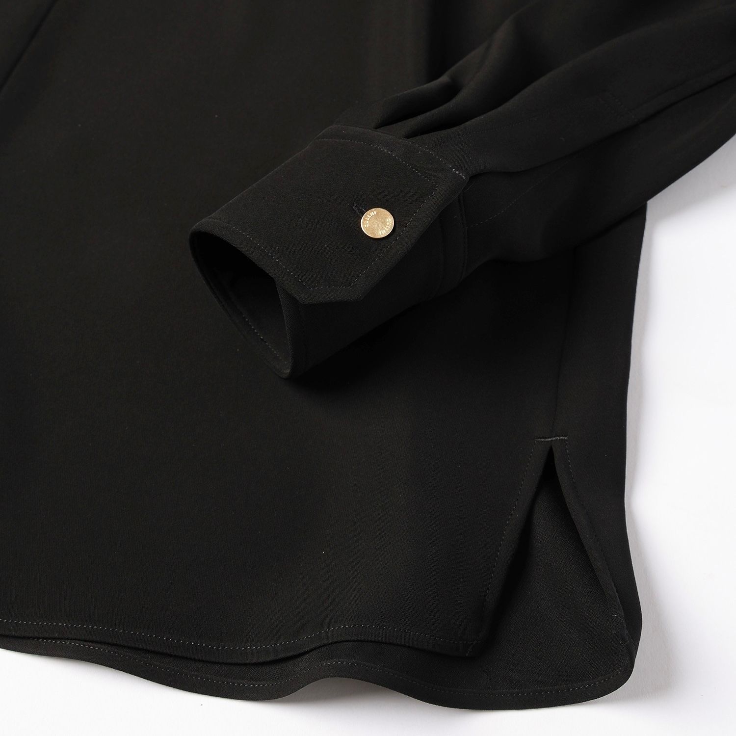 【残り一点】Double Cloth Twill Front Fly Chin Tab Shirt