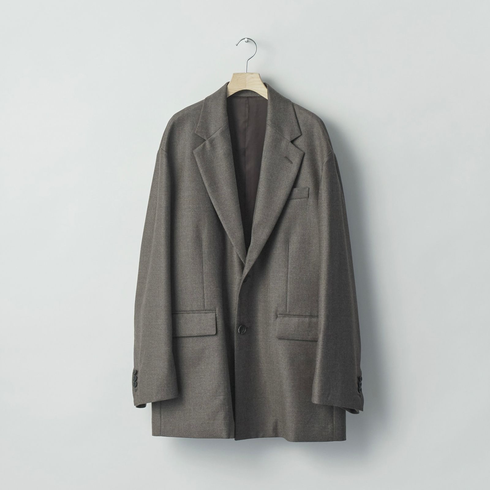 【残り一点】EX. Fine Wool Oversized Single Breasted Long Jacket