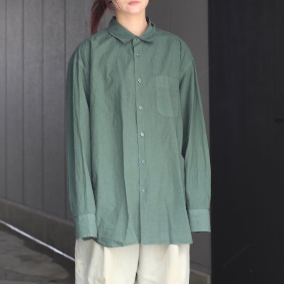 【残り一点】Regular Collar Shirt(MAX HIGH COUNT TYPEWRITER)