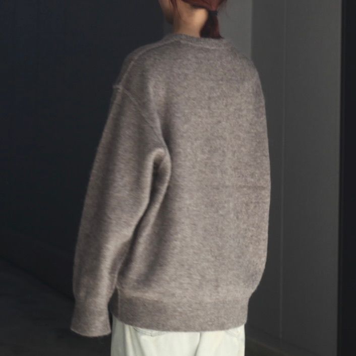 【残りわずか】Wool/Alpaca Knit Crew Neck LS