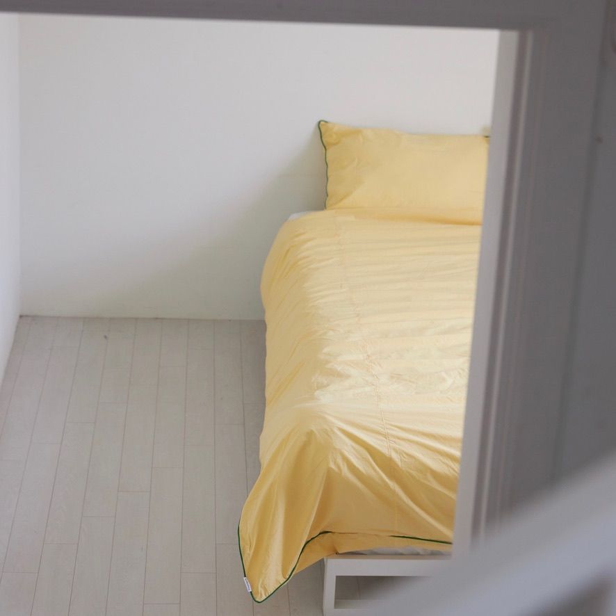 【残り一点】Frame Bedding Set SS(YELLOW×GREEN)