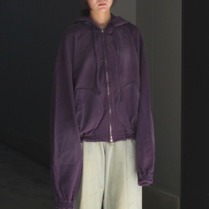 【残り一点】Washed Ordinary Old Style Zip Hoodie